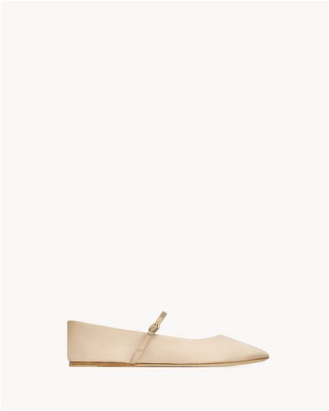 ysl white flats|ysl ballet flats.